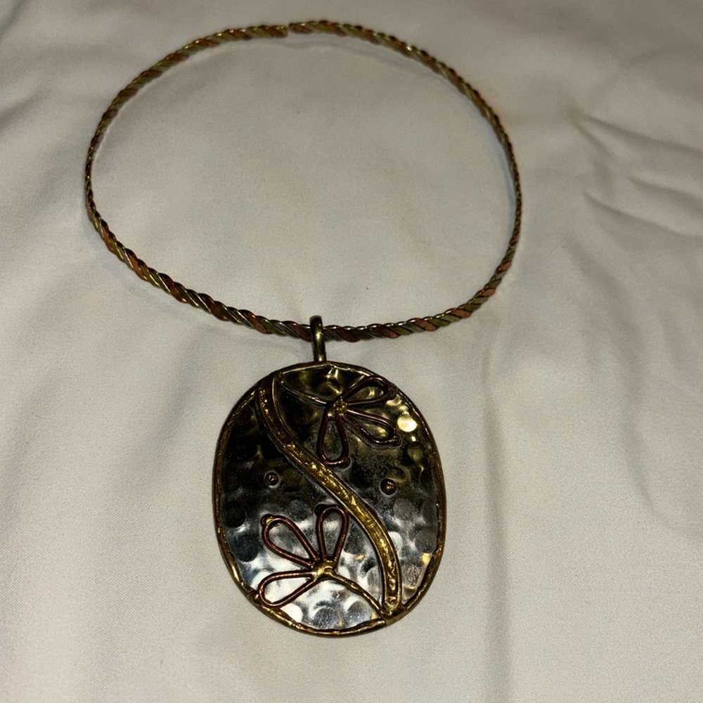 Silver and Copper Choker
